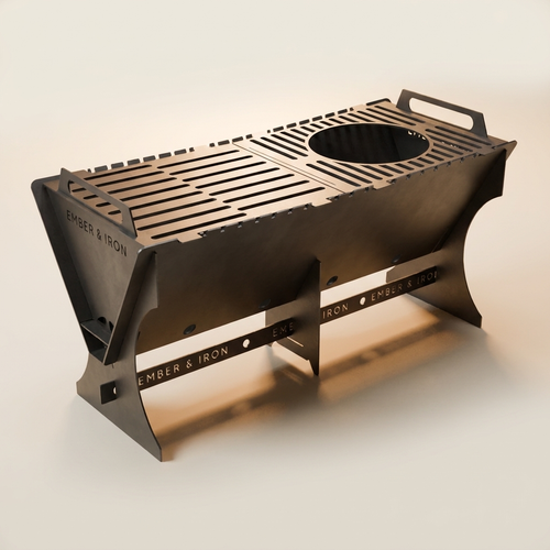 30" Collapsible Grill with Grilling Top